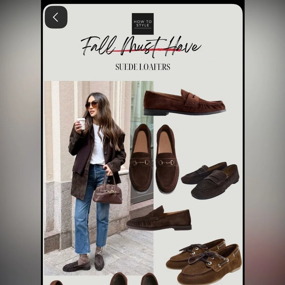 Gucci Women's Brown Suede Loafers - Picture 2 of 16